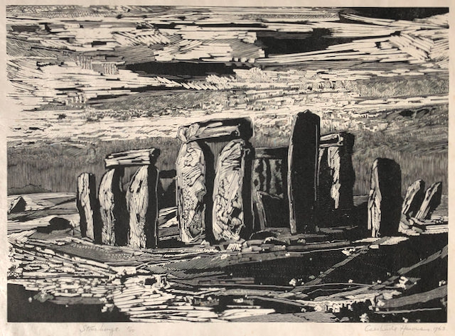 Stonehenge,  by Gertrude Hermes, English, (1901-1983)